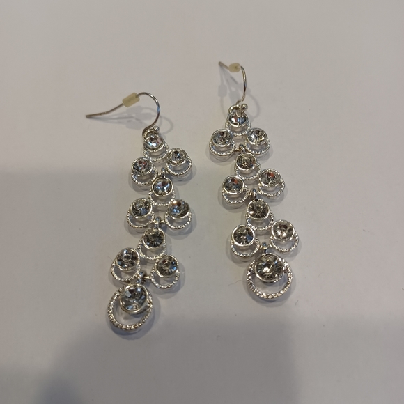 Silver dangle earrings - Picture 1 of 1